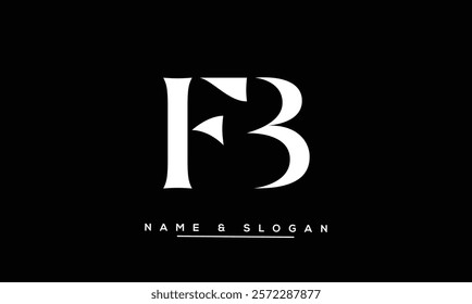 FB, BF Abstract Letters Logo Monogram