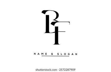 FB, BF Abstract Letters Logo Monogram