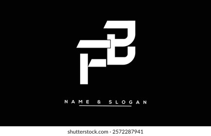 FB, BF Abstract Letters Logo Monogram