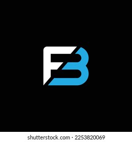 FB or BF abstract outstanding professional business awesome artistic branding company different colors illustration logo