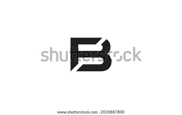 Fb Bf F B Abstract Letter Stock Vector (Royalty Free) 2020887800 ...