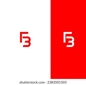 FB, BF Buchstaben Logo Design Template Elemente. Modernes abstraktes Logo für digitale Buchstaben.