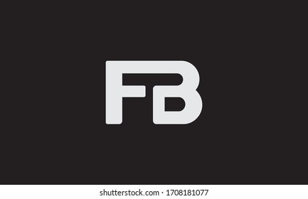 Logo für FB oder BF-Buchstaben. Einzigartiges attraktives, kreatives und modernes Logo für den ersten FB BF F B-Buchstaben