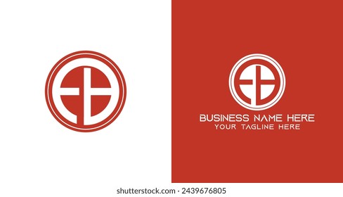 FB circular logo, FB Monogram logo design