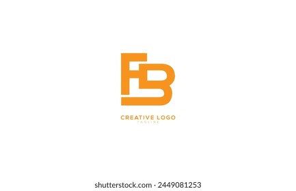 FB EB Abstract initial monogram letter alphabet logo design
