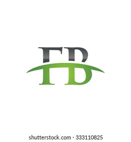 FB initial company green swoosh logo