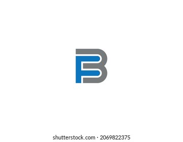 fb initial creative modern logo design vector icon template