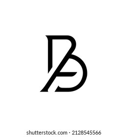 FB initial letter creative branding concept