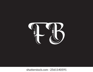 FB initial letter logo design and minimalist logo