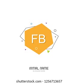 FB Initial logo template vector
