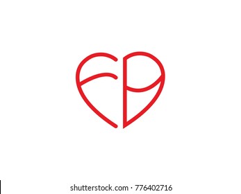 fb Initial love icon