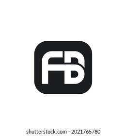 FB letter  icon  vector design concept design web