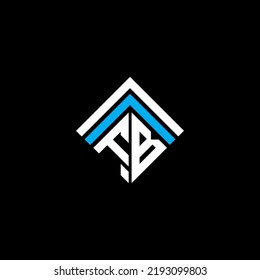 FB letter logo creative design with vector graphic, FB simple and modern logo.