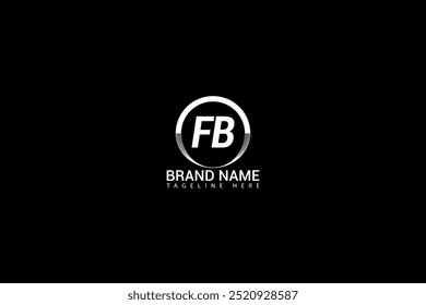 FB letter logo creative design. FB unique design. FB creative initials letter logo concept.