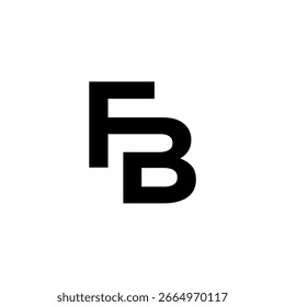 Diseño de logotipo de la letra de FB y logotipo Abstractas