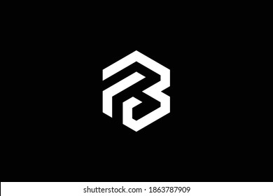 FB letter logo design on luxury background. BF monogram initials letter logo concept. FB icon design. BF elegant and Professional white color letter icon design on black background. F B