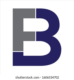 FB LETTER LOGO DESING TEMPLATE VECTOR