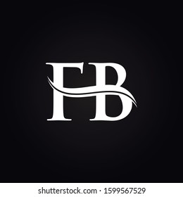 FB letter Type Logo Design vector Template. Abstract Letter FB logo Design