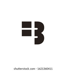 fb letter vector logo design