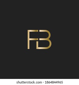 FB Logo Design. Vektorgrafik.