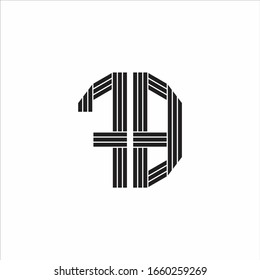 Estilo de esquema monográfico del logotipo FB aislado en fondo blanco