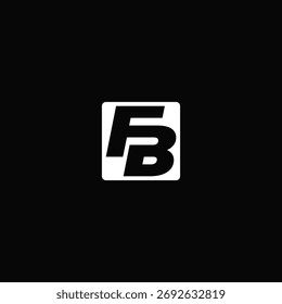 FB NEGATIVE SPACE LOGO DESIGN IDEA VECTOR.eps