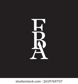 Concepto del logotipo de la letra de FBA aislado en el fondo blanco. Logotipo de ABF