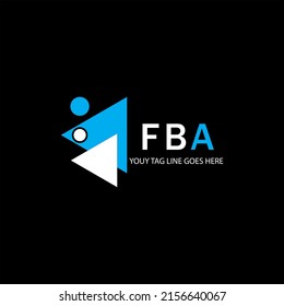 FBA letter logo creative design with vector graphic