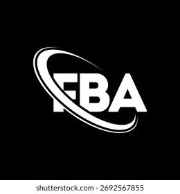 FBA logo. FBA letter. FBA letter logo design. Intitials FBA logo linked with circle and uppercase monogram logo. FBA-typography for technology, business and real estate brand.