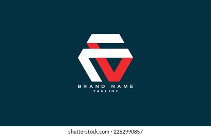 FBE, FE, EF, Abstract initial monogram letter alphabet logo design