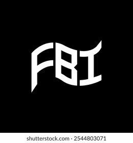 FBI Logo Design, FBI einfaches und modernes Logo. FBI luxuriöses Alphabet Design  