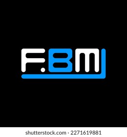 FBM letter logo creative design with vector graphic, FBM simple and modern logo.