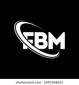 FBM logo. FBM letter. FBM letter logo design. Intitials FBM logo linked with circle and uppercase monogram logo. FBM-typography for technology, business and real estate brand.