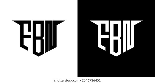 FBN letter logo design with white background in illustrator, vector logo modern alphabet font overlap style, calligraphy designs for logo, Poster, Invitation, etc.