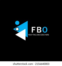 FBO letter logo creative design with vector graphic