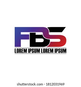 vector de diseño de logotipo de monograma de carta FBS