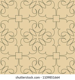 Fbstract seamless ornamental vintage pattern. Vector illustration