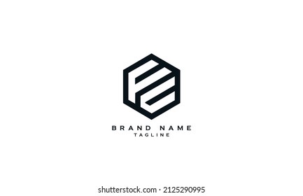 FC, CF, Abstract initial monogram letter alphabet logo design