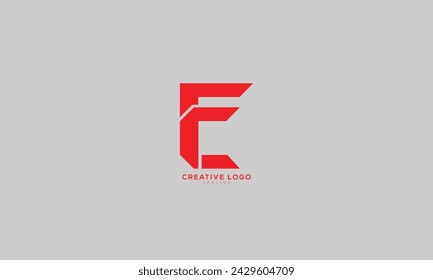 FC CF Abstract initial monogram letter alphabet logo design