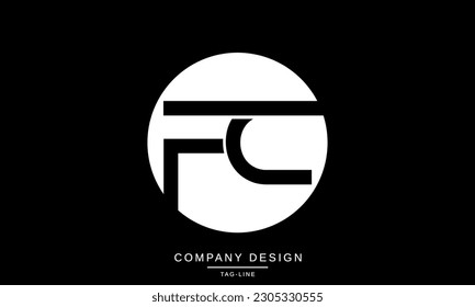 Monogramm für das FC-, CF-, Abstrakte Buchstaben-Logo