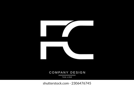 FC, CF, Abstract Letters Logo Monogram
