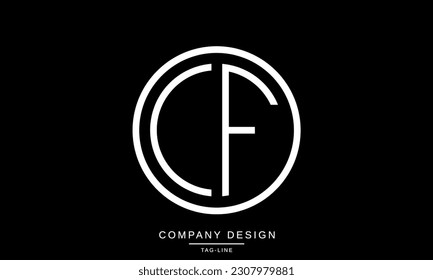 FC, CF, Abstract Letters Logo Monogram