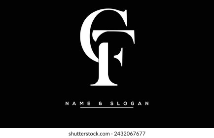 FC,  CF Abstract  Letters Logo Monogram