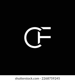 FC or CF ‍abstract outstanding professional business awesome artistic branding company different colors illustration logo