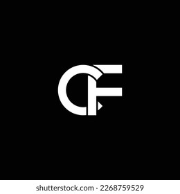FC or CF ‍abstract outstanding professional business awesome artistic branding company different colors illustration logo