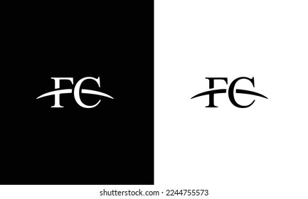 FC F C Letter Logo Design Vector