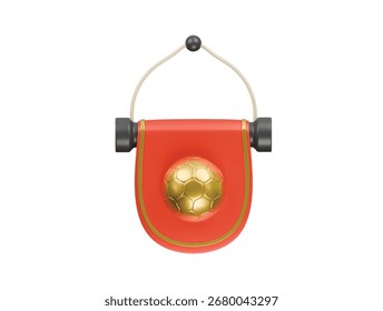 Icono de bandera FC Ilustración 3D Render