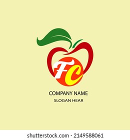 FC Fresh Fruit Logo Royalty Free Vectors, And Stock Illustration for company.