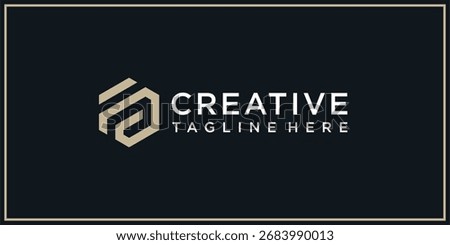 FC or FS hexagon logo design