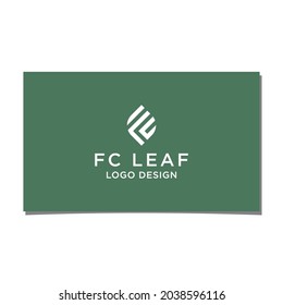 FC OR FU LEAF LOGO DESIGN VECTOR